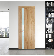 18 NE.O Дуб Карамель вставка Белый лак кромка Медь ProfilDoors Orange