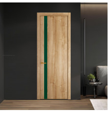 18 NE.O Дуб Карамель вставка Монохром зеленый лес кромка Бронза ProfilDoors Orange