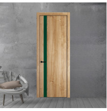 18 NE.O Дуб Карамель вставка Монохром зеленый лес кромка Черный ProfilDoors Orange