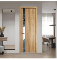 18 NE.O Дуб Карамель вставка Зеркало кромка Шампань ProfilDoors Orange