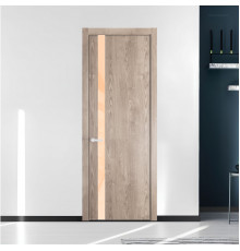 18 NE.O Дуб Сонома вставка Бежевый лак кромка Вайт ProfilDoors Orange