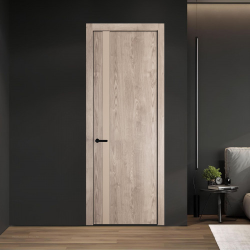 18 NE.O Дуб Сонома вставка Магнолия кромка Черный ProfilDoors Orange