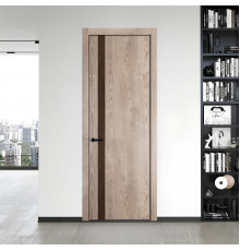 18 NE.O Дуб Сонома вставка Орех Шоколад кромка Черный ProfilDoors Orange