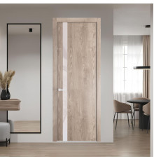18 NE.O Дуб Сонома вставка Светло-серый лак кромка Вайт ProfilDoors Orange