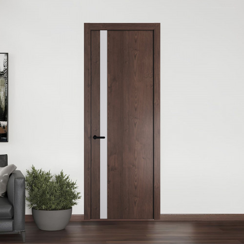 18 NE.O Дуб Тобакко вставка Дарк Вайт кромка Черный ProfilDoors Orange