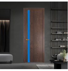 18 NE.O Дуб Тобакко вставка Монохром голубой кромка Бронза ProfilDoors Orange