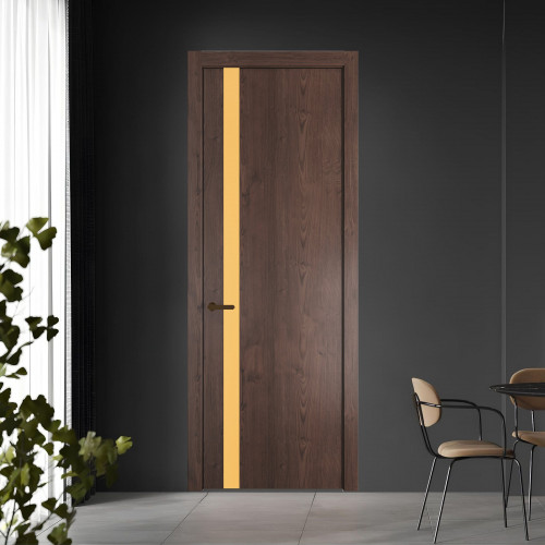 18 NE.O Дуб Тобакко вставка Монохром кремовый кромка Деорэ ProfilDoors Orange