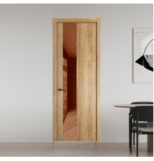 19 NE.O Дуб Карамель вставка Коричневая нуга лак кромка Деорэ ProfilDoors Orange