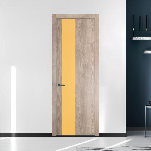 19 NE.O Дуб Сонома вставка Монохром кремовый кромка Серая ночь ProfilDoors Orange