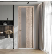 19 NE.O Дуб Сонома вставка Монохром серебро кромка Шампань ProfilDoors Orange