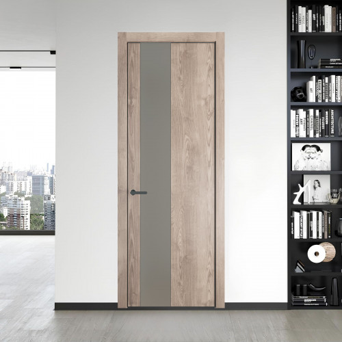 19 NE.O Дуб Сонома вставка Монохром темно-серый кромка Серая ночь ProfilDoors Orange