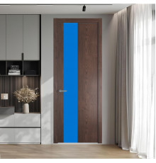 19 NE.O Дуб Тобакко вставка Монохром голубой кромка Серебро ProfilDoors Orange