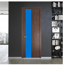 19 NE.O Дуб Тобакко вставка Монохром голубой кромка Золото ProfilDoors Orange