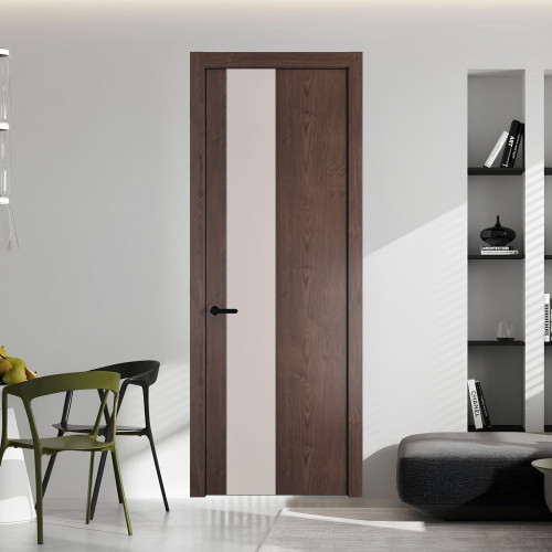 19 NE.O Дуб Тобакко вставка Монохром светло-серый кромка Черный ProfilDoors Orange