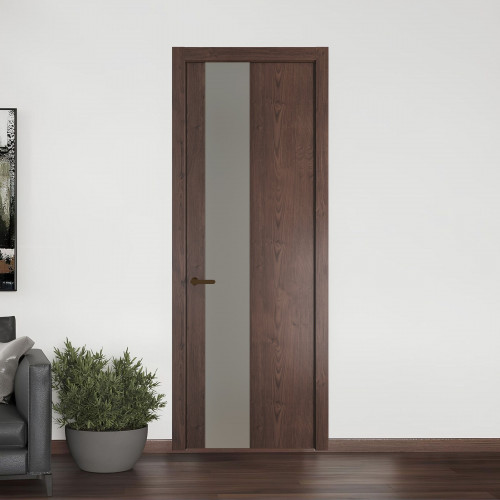 19 NE.O Дуб Тобакко вставка Монохром темно-серый кромка Деорэ ProfilDoors Orange
