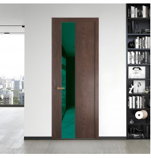 19 NE.O Дуб Тобакко вставка Зеленый лес лак кромка Золото ProfilDoors Orange