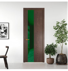 19 NE.O Дуб Тобакко вставка Желтый лак кромка Бронза ProfilDoors Orange