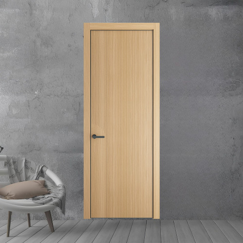 49 NE.O Дуб Натуральный вставка Глухая кромка Серая ночь ProfilDoors Orange