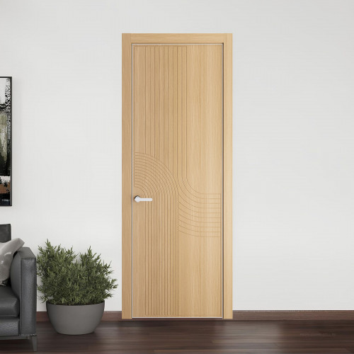 55 NE.O Дуб Натуральный вставка Глухая кромка Вайт ProfilDoors Orange