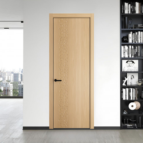 59 NE.O Дуб Натуральный вставка Глухая кромка Черный ProfilDoors Orange