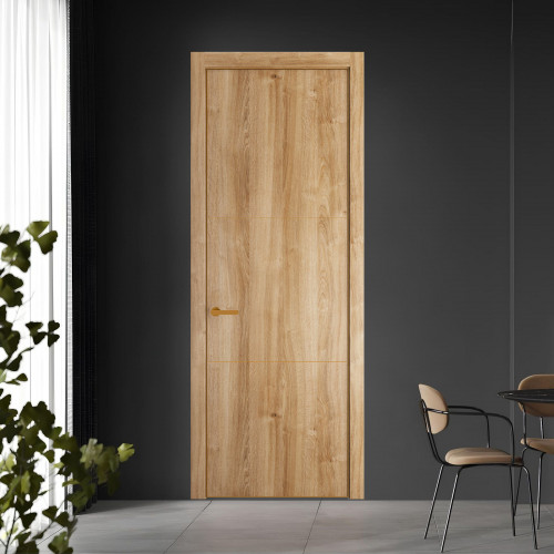 13 NE.O Дуб Карамель молдинг Бронза кромка Бронза ProfilDoors Orange