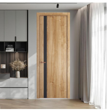 18 NE.O Дуб Карамель вставка Грей кромка Медь ProfilDoors Orange