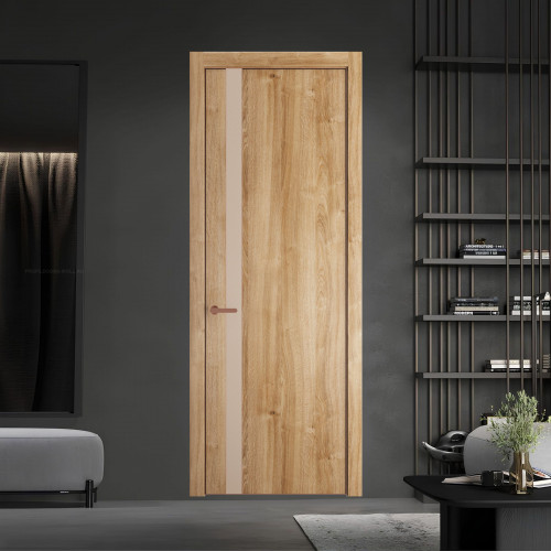 18 NE.O Дуб Карамель вставка Магнолия кромка Медь ProfilDoors Orange