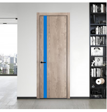 18 NE.O Дуб Сонома вставка Монохром голубой кромка Черный ProfilDoors Orange