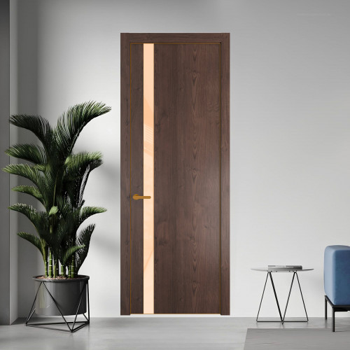 18 NE.O Дуб Тобакко вставка Бежевый лак кромка Бронза ProfilDoors Orange