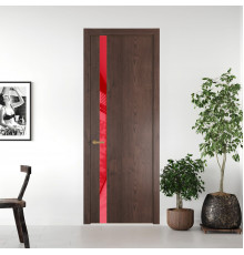 18 NE.O Дуб Тобакко вставка Красный лак кромка Золото ProfilDoors Orange