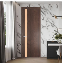 18 NE.O Дуб Тобакко вставка Монохром бежевый кромка Вайт ProfilDoors Orange