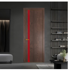18 NE.O Дуб Тобакко вставка Монохром красный кромка Бронза ProfilDoors Orange
