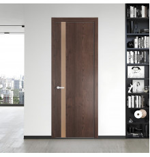 18 NE.O Дуб Тобакко вставка Монохром серебристая бронза кромка Вайт ProfilDoors Orange