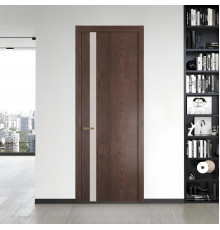 18 NE.O Дуб Тобакко вставка Монохром светло-серый кромка Шампань ProfilDoors Orange