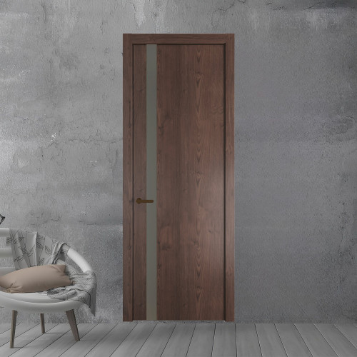 18 NE.O Дуб Тобакко вставка Монохром теплый серый кромка Деорэ ProfilDoors Orange