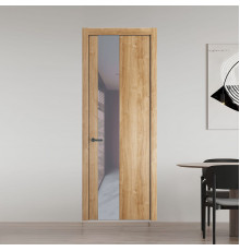 19 NE.O Дуб Карамель вставка Холодный серый лак кромка Серая ночь ProfilDoors Orange