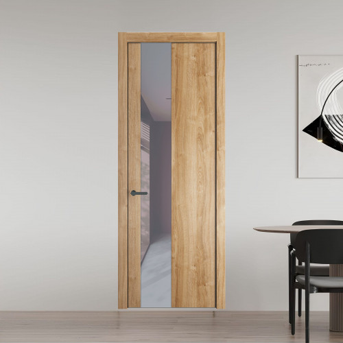 19 NE.O Дуб Карамель вставка Холодный серый лак кромка Серая ночь ProfilDoors Orange