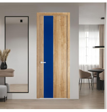 19 NE.O Дуб Карамель вставка Монохром синий кромка Вайт ProfilDoors Orange