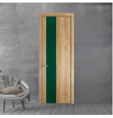 19 NE.O Дуб Карамель вставка Монохром зеленый лес кромка Серебро ProfilDoors Orange