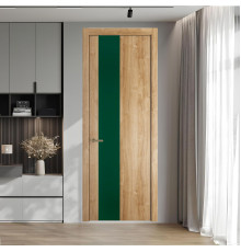 19 NE.O Дуб Карамель вставка Монохром зеленый лес кромка Шампань ProfilDoors Orange