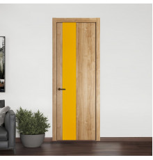 19 NE.O Дуб Карамель вставка Монохром желтый кромка Деорэ ProfilDoors Orange