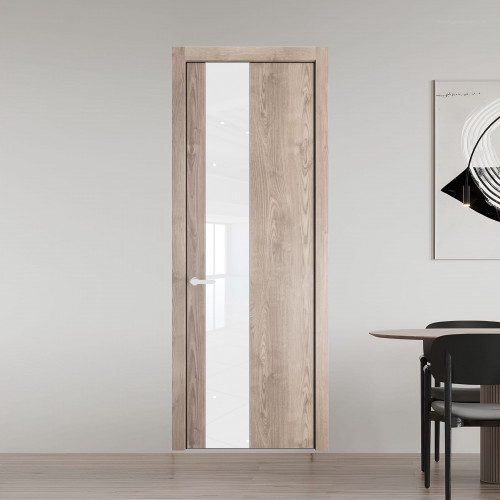 19 NE.O Дуб Сонома вставка Классик лак кромка Черный муар ProfilDoors Orange