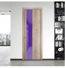19 NE.O Дуб Сонома вставка Лаванда лак кромка Бронза ProfilDoors Orange