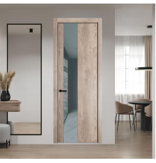 19 NE.O Дуб Сонома вставка Темно-серый лак кромка Черный ProfilDoors Orange