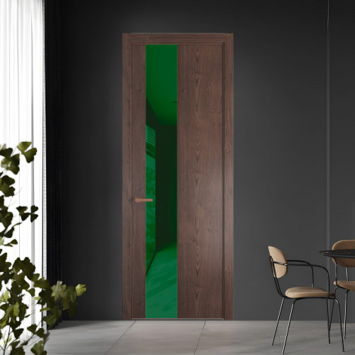 19 NE.O Дуб Тобакко вставка Желтый лак кромка Медь ProfilDoors Orange