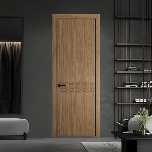 52 NE.O Дуб Мокко вставка Глухая кромка Черный ProfilDoors Orange