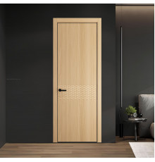 54 NE.O Дуб Натуральный вставка Глухая кромка Черный ProfilDoors Orange
