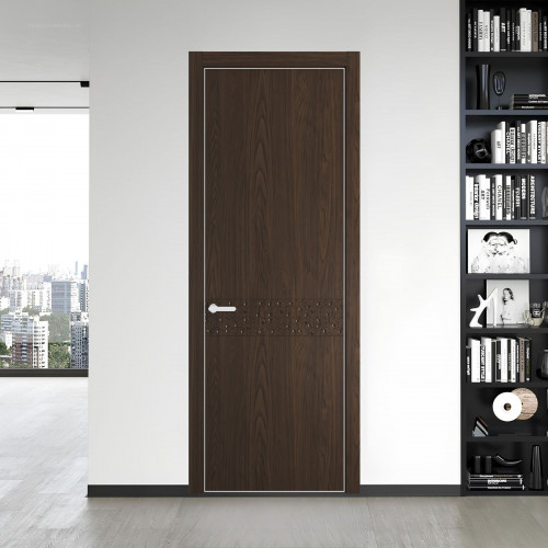 58 NE.O Орех Шоколад вставка Глухая кромка Вайт ProfilDoors Orange