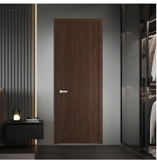 62 NE.O Орех Шоколад вставка Глухая кромка Черный муар ProfilDoors Orange