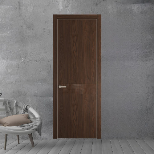 65 NE.O Орех Шоколад вставка Глухая кромка Никель ProfilDoors Orange